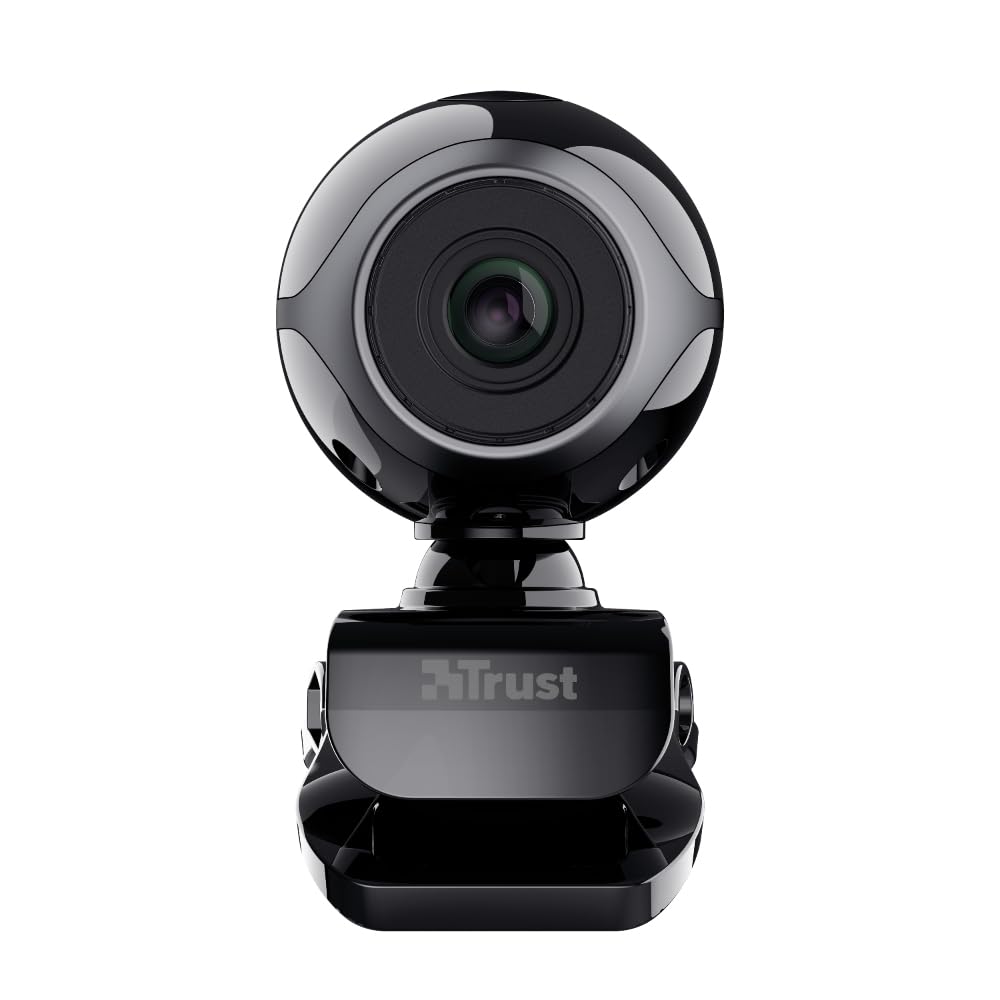 Webcam carrée Trust Best Price, EXIS, 17003, noir et argent Webcam carrée Trust Best Price, EXIS, 17003, noir et argent